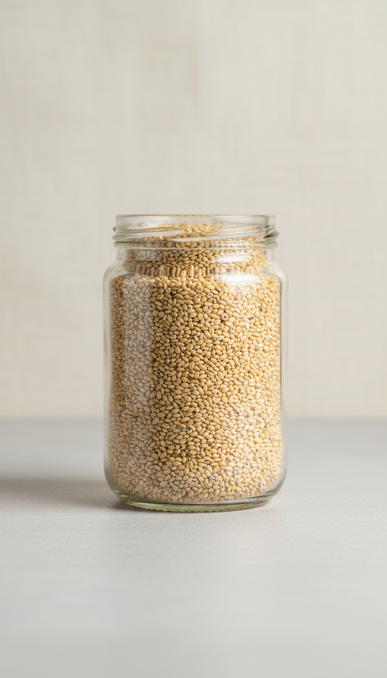 Barnyard Millet Glass Jar