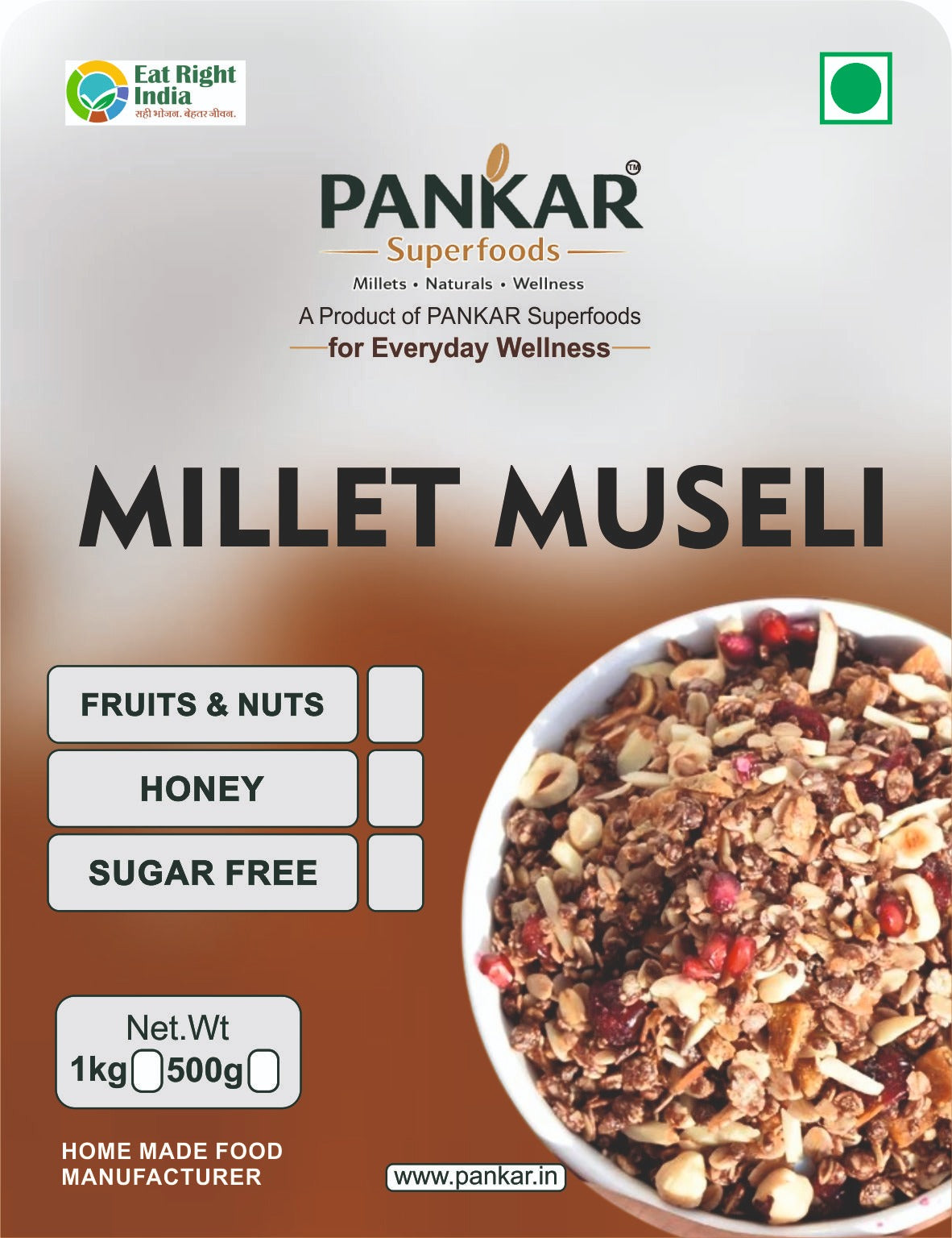 Pankar Millet Museli Fruits & Nuts 250g