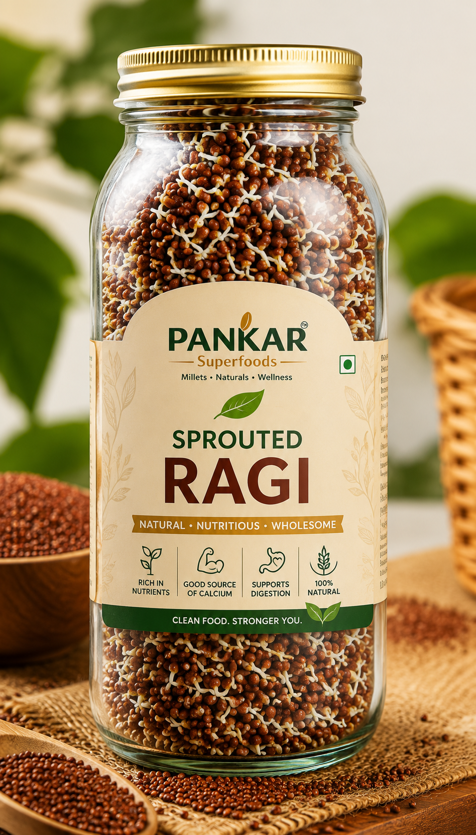 Pankar Sprouted Ragi 250g